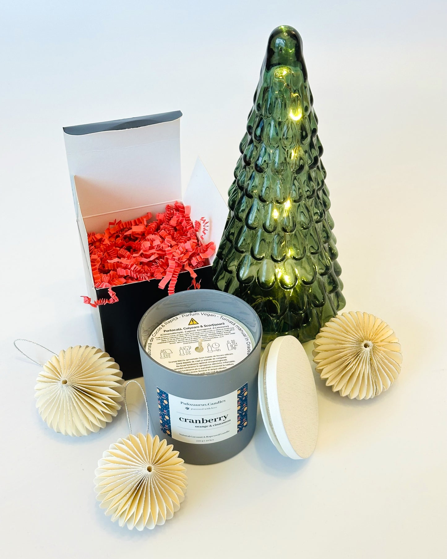 Cranberry, Orange & Cinnamon - Premium Glass